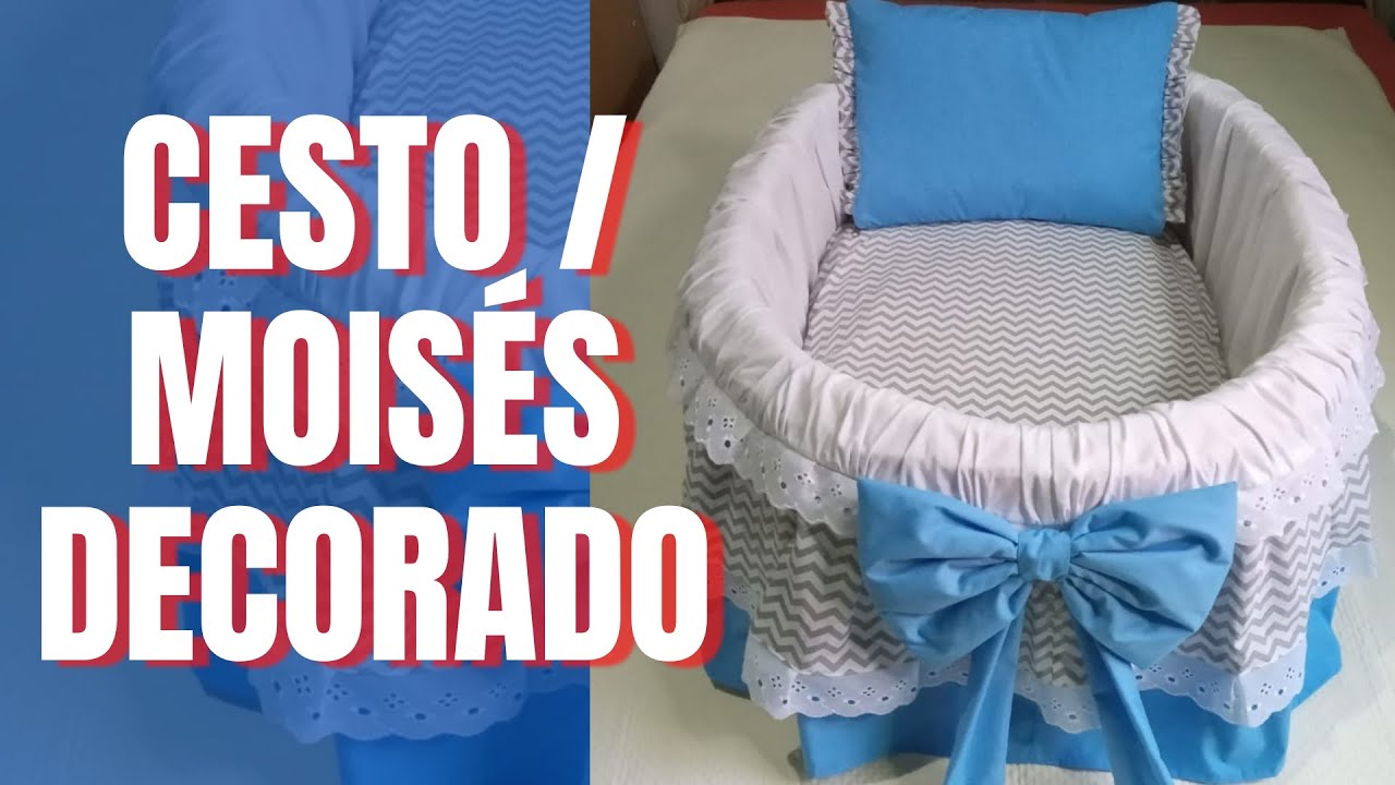 Moisés/Cesto de Vime Decorado