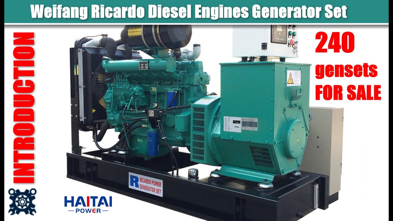 Weifang Ricardo Diesel Engines Generator Set