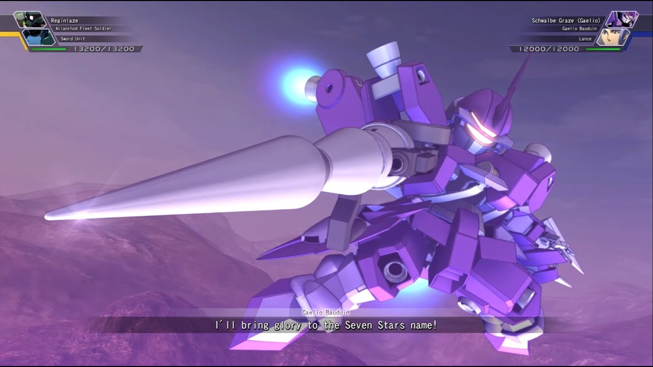 SD Gundam G Generation Cross Rays - Schwalbe Graze (Gaelio) ~Battle Animations~