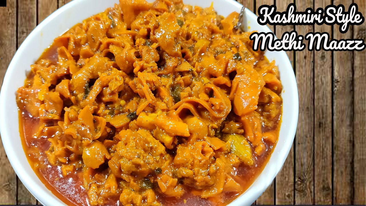METHI MAAZ || Kashmiri wazwaan starter methi maaz || Kashmiri Wazwaan Dish || authentic wazwaan dish