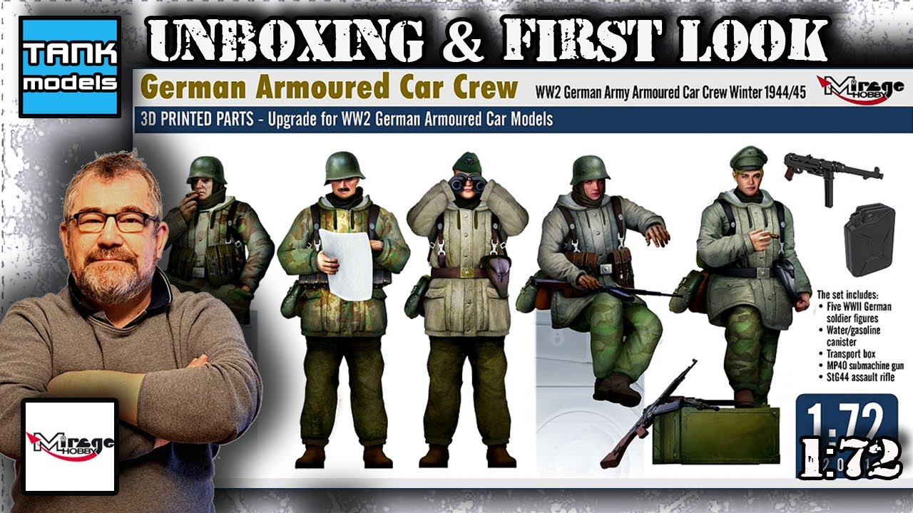 🇩🇪 GERMAN PANZERGRENADIERS, WINTER 1944/45  🇩🇪 - Unboxing 458 (🇵🇱🇬🇧) - MIRAGE HOBBY 720015 (Dubbing)