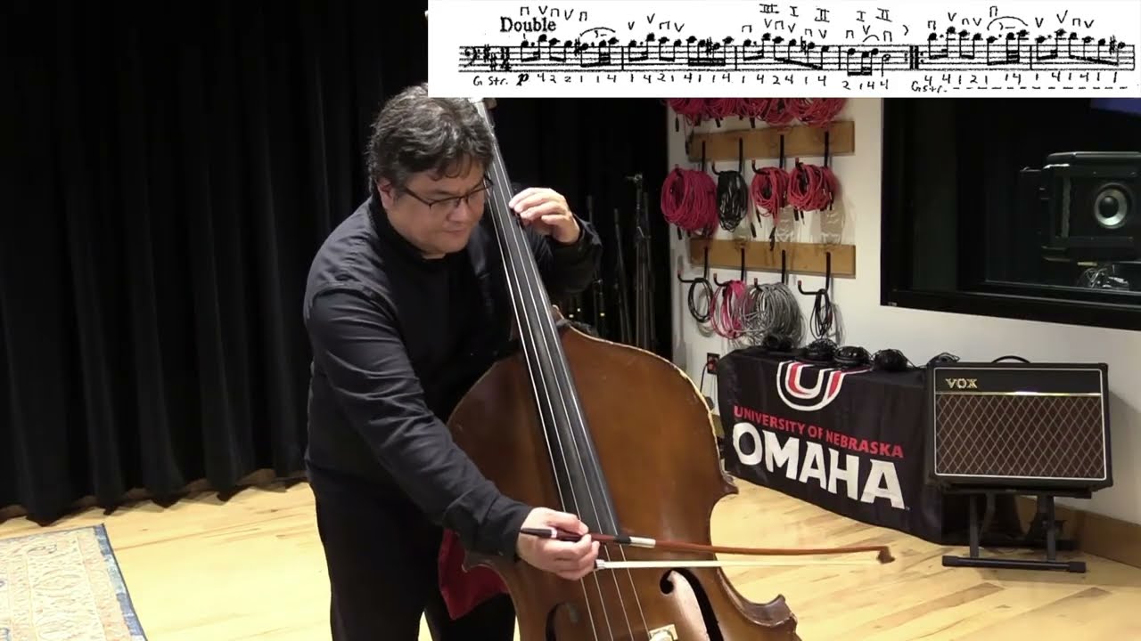 J.S. Bach's Orchestral Suite #2, Double: Tutorial for NMEA 2022 bass audition repertoire