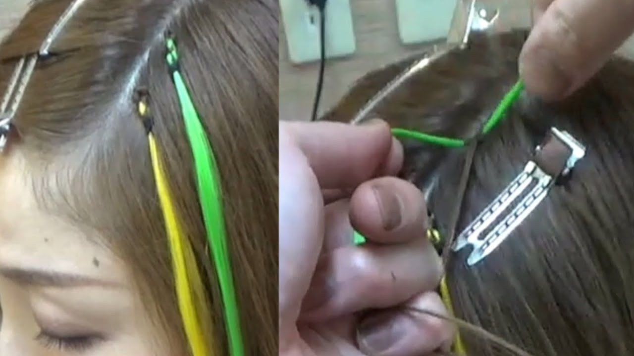 【特殊編み】今さらですがエクステの編み方！Knot hair extentions/Kanekalon hair