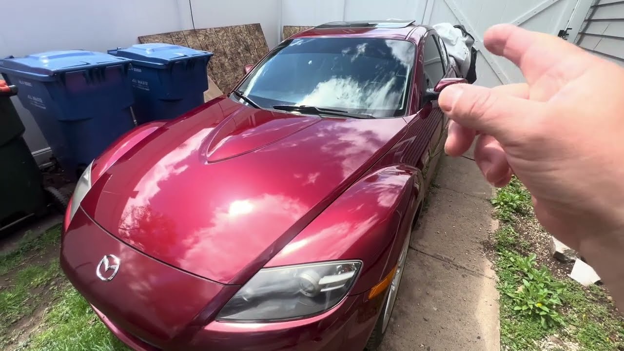 06 Замена мотора люка на крыше Mazda rx8 и как вручную открыть или закрыть его.