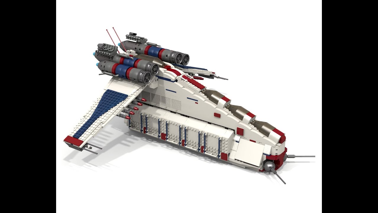 Custom Lego MOC: Liberator Class Gunship (Instructions PT.1) Parts List