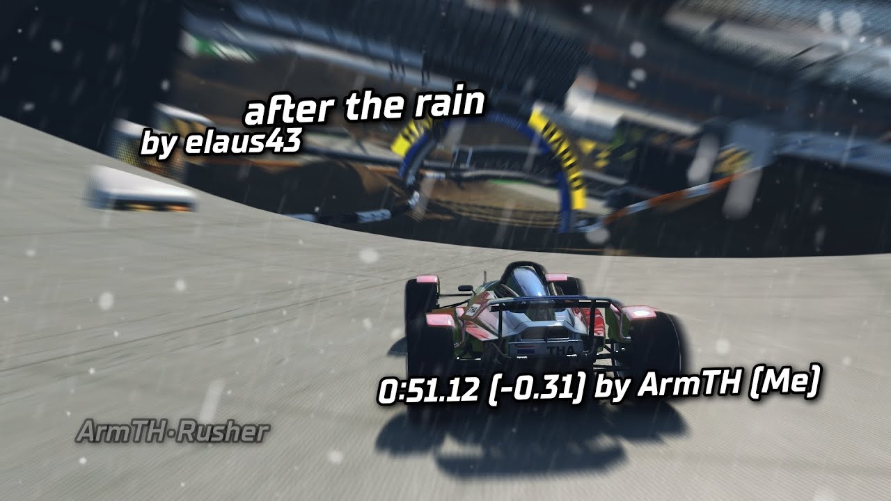 Trackmania Nations Forever: after the rain - 0:51.12 (-0.31) (WR) 