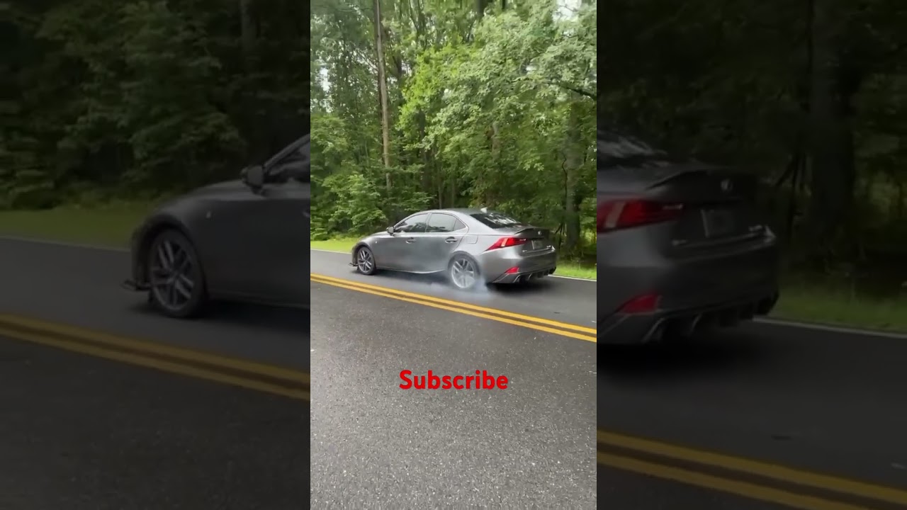 Lexus IS350 F-Sport Burnout