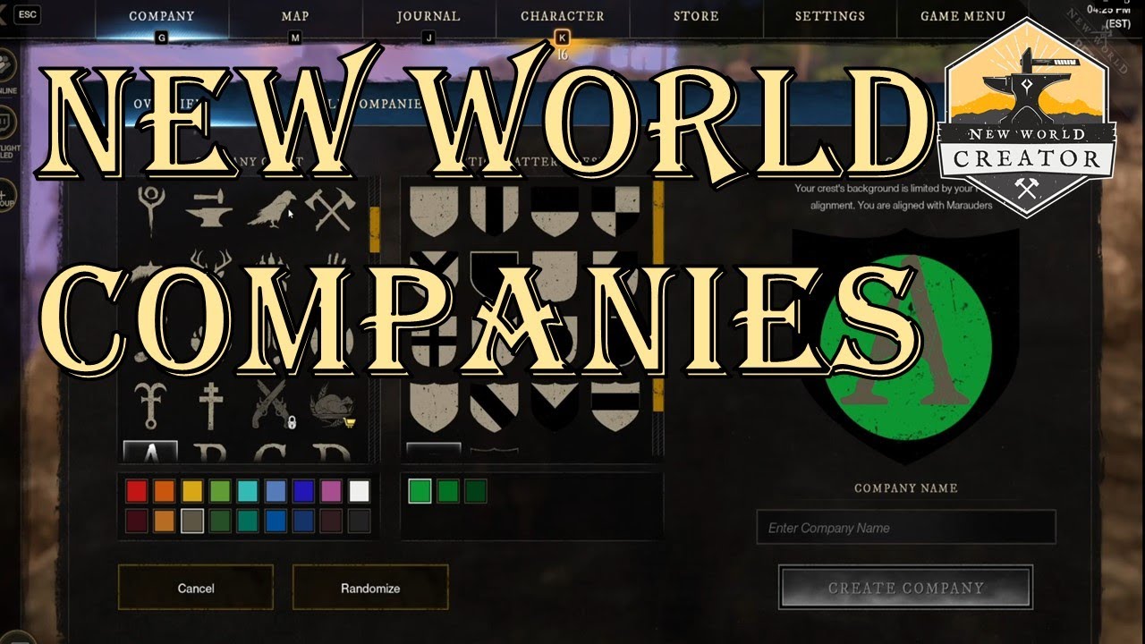 New World: How to Create a Company (Guilds)