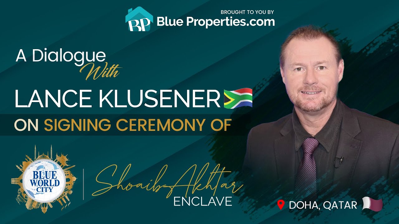 Lance Klusener on Signing Ceremony of Sports Valley - Shoaib Akhtar Enclave