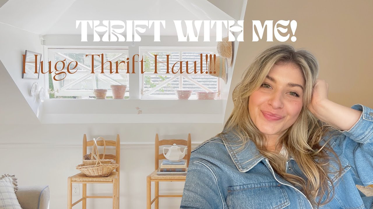 HUGE Thrift Haul! Thrift with me!!