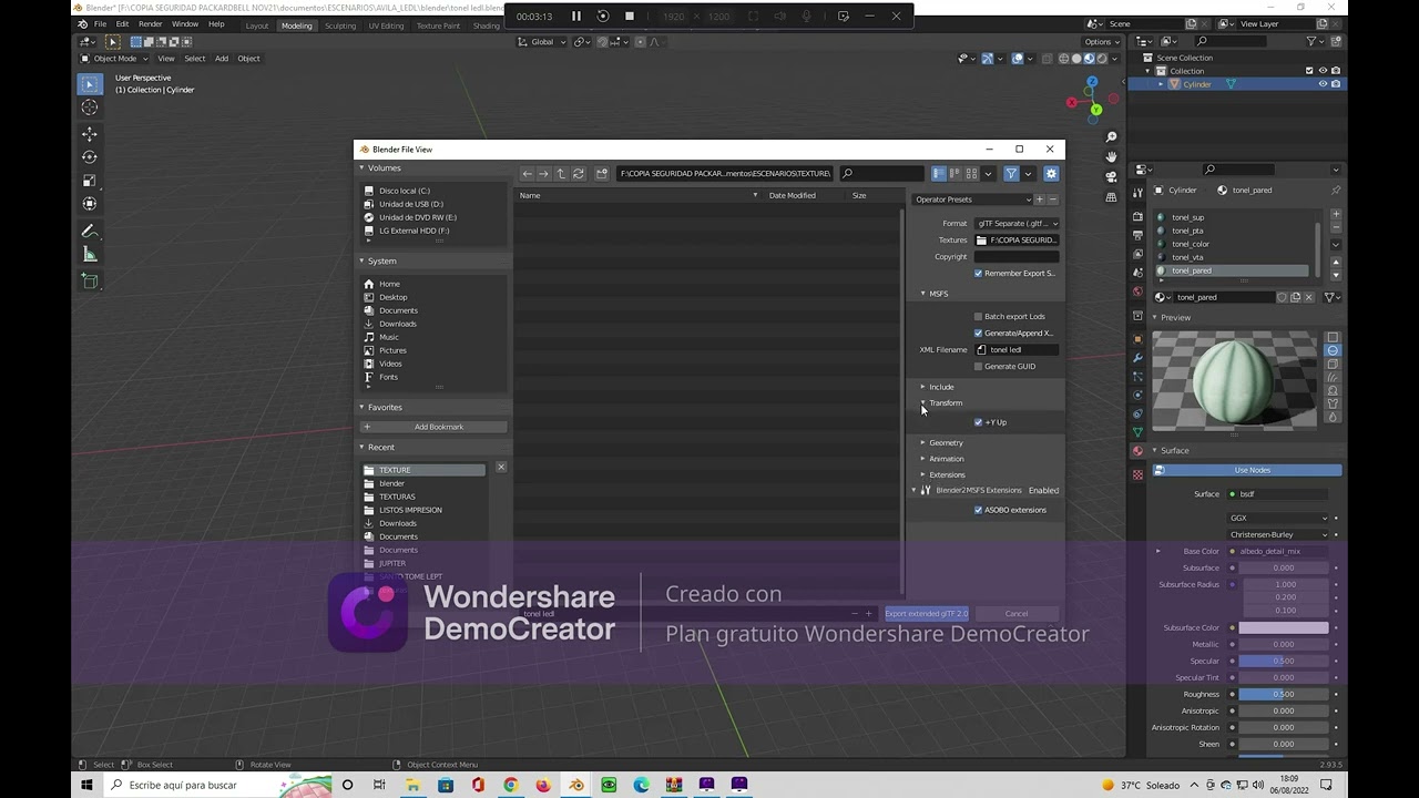 Blender export to MSFS2020