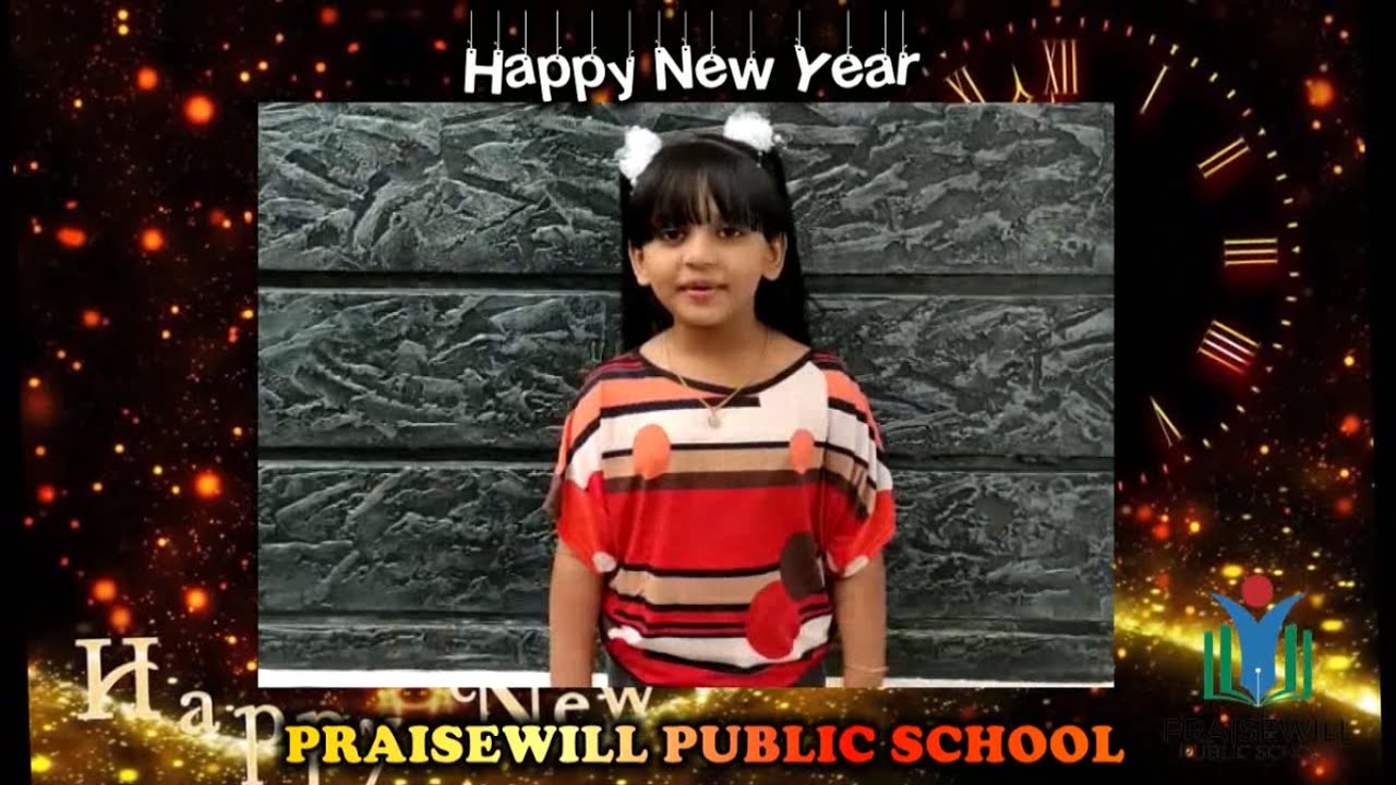 Happy New Year 2021 | New Year Wishes from Praisewill Public School Edavanna