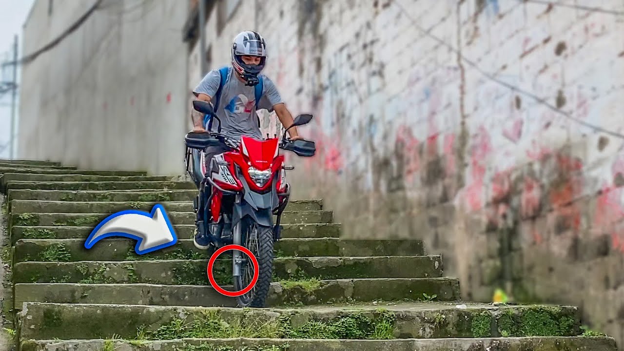 DESCI UM ESCADÃO COM A  XRE RALLY 2021