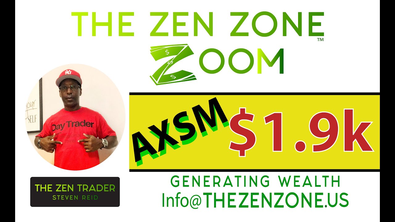 How to trade AXSM breakdown under $29.50 Net over $1.9K #axsm #daytrading #stocks @thezenzone01