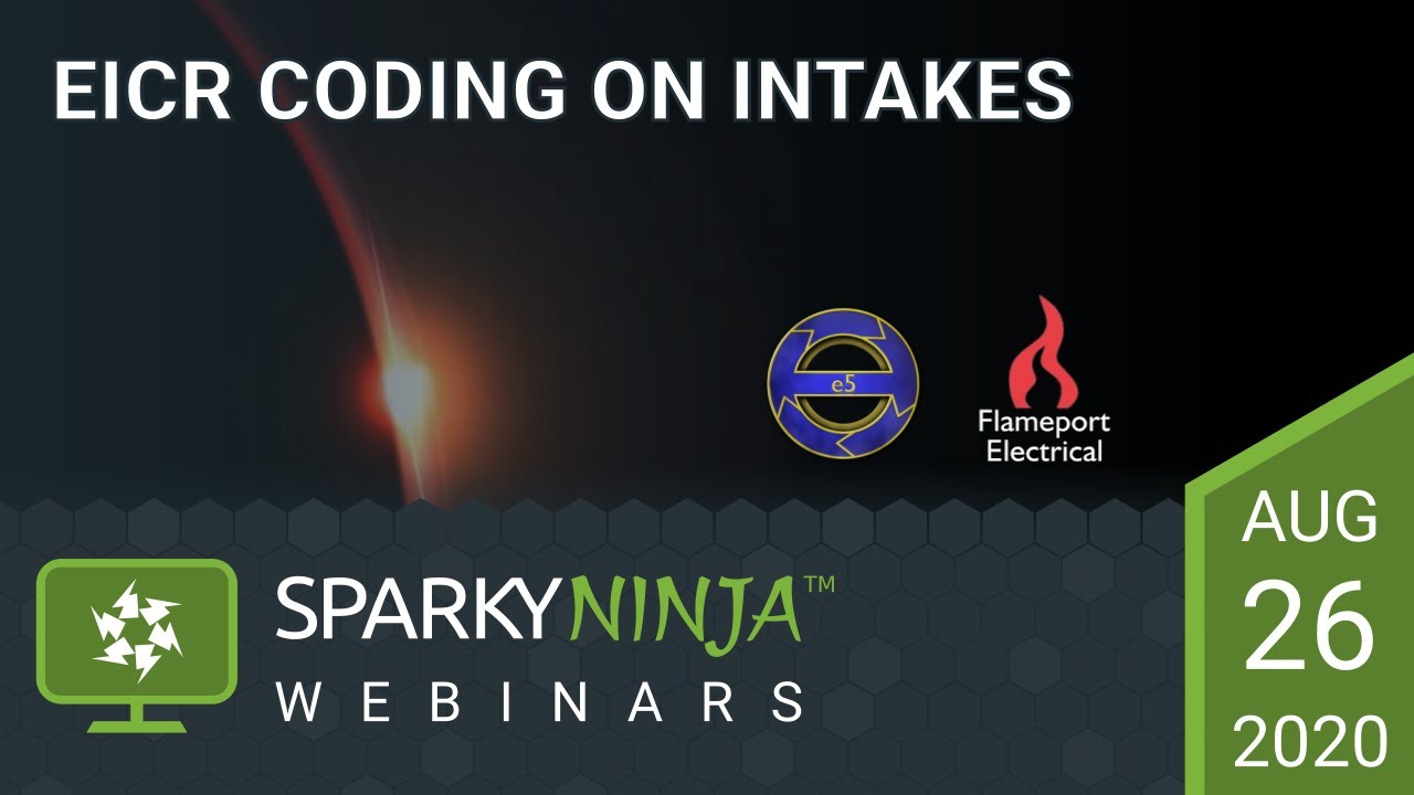 EICR coding on intakes with John Ward and Paul Meenan