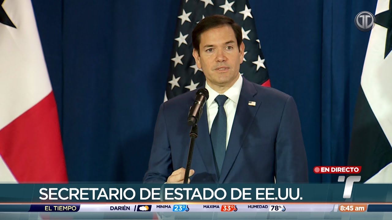 Concluye visita a Panam&aacute; del secretario de Estado de EE. UU., Marco Rubio
