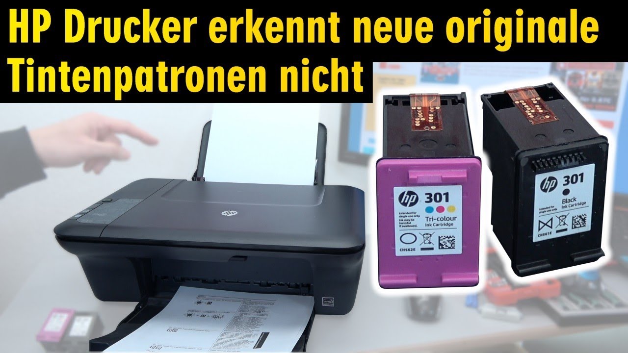 Hewlett-Packard Drucker originale neue Tintenpatronen werden nicht erkannt nach Wechseln - [4K]