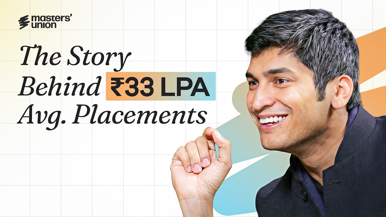 The Team Behind ₹33 LPA Avg Package at Masters' Union