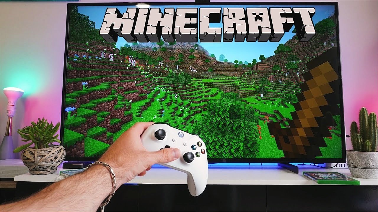 Minecraft — XBOX ONE S — Тест игрового процесса от первого лица, графика и частота кадров