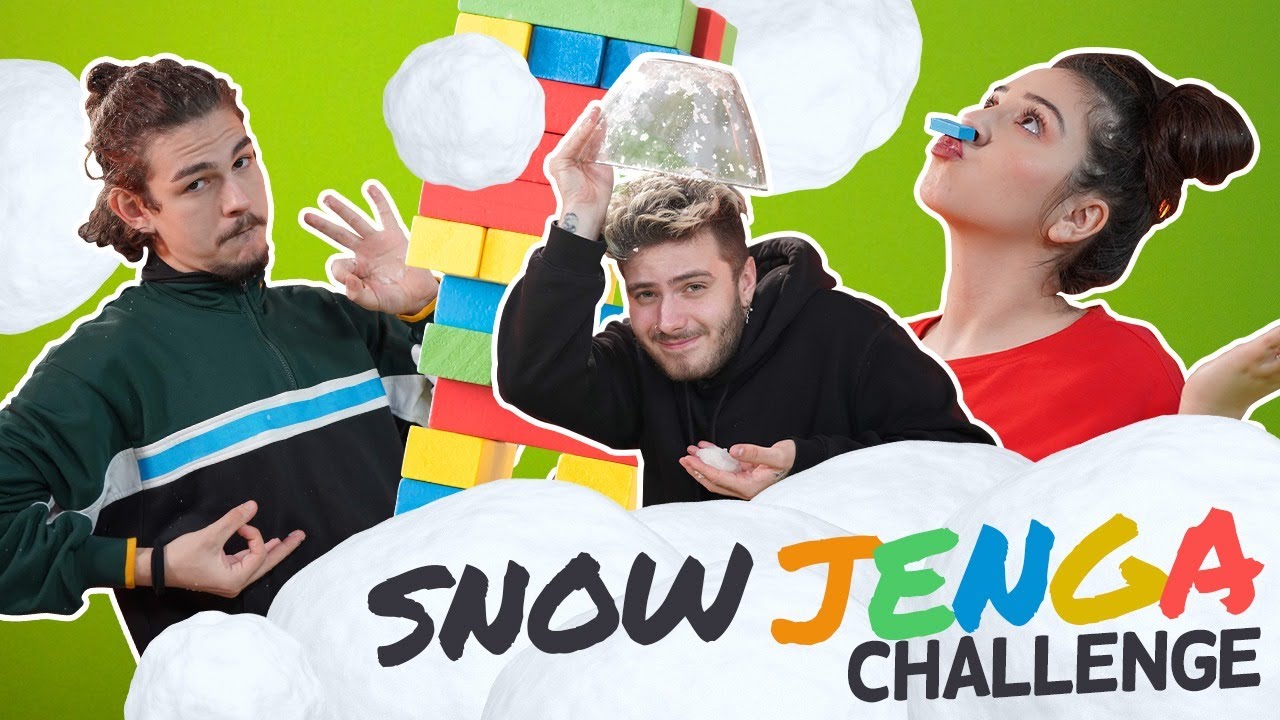 Snow Jenga Challenge cu zăpadă în cap ❄️+ CONCURS