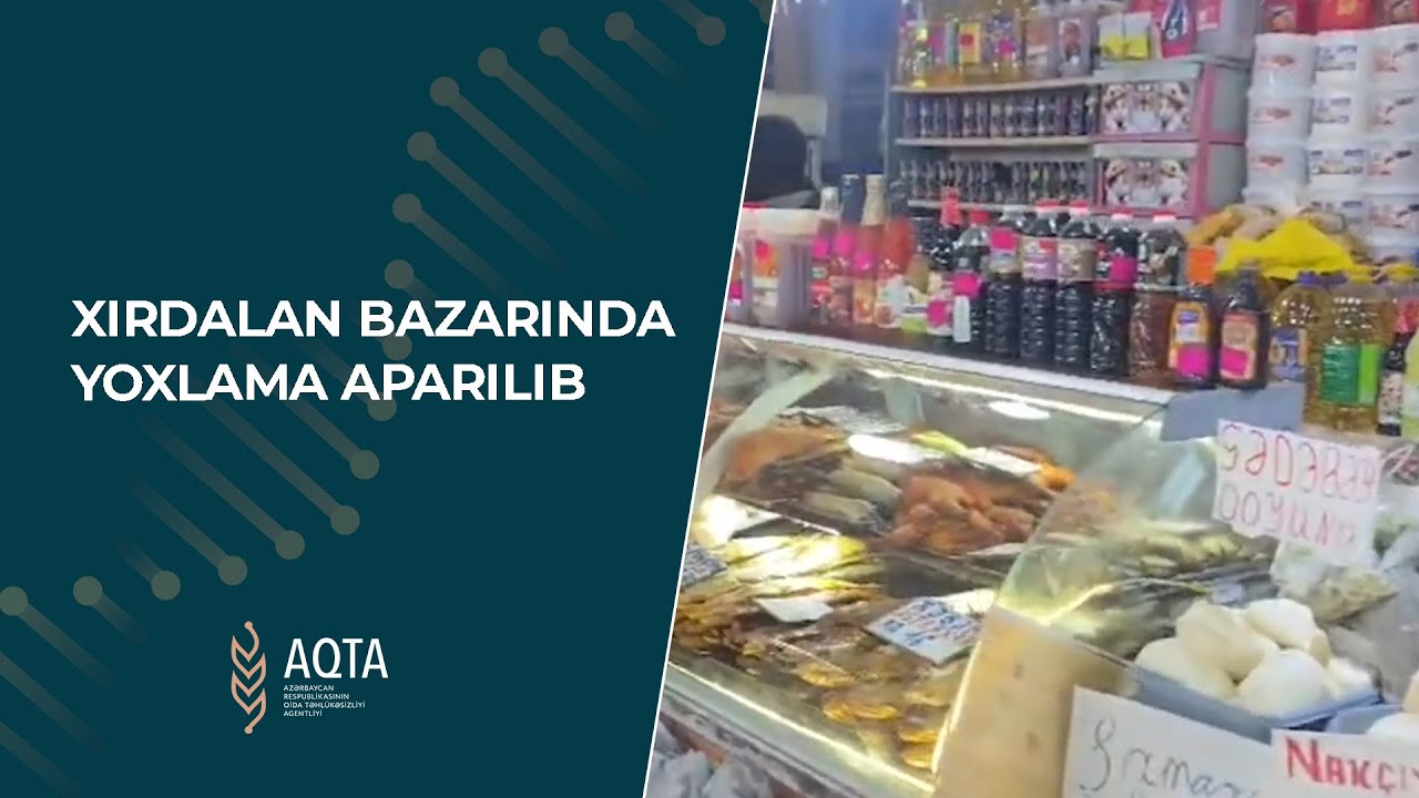 Xırdalan bazarında yoxlama aparılıb