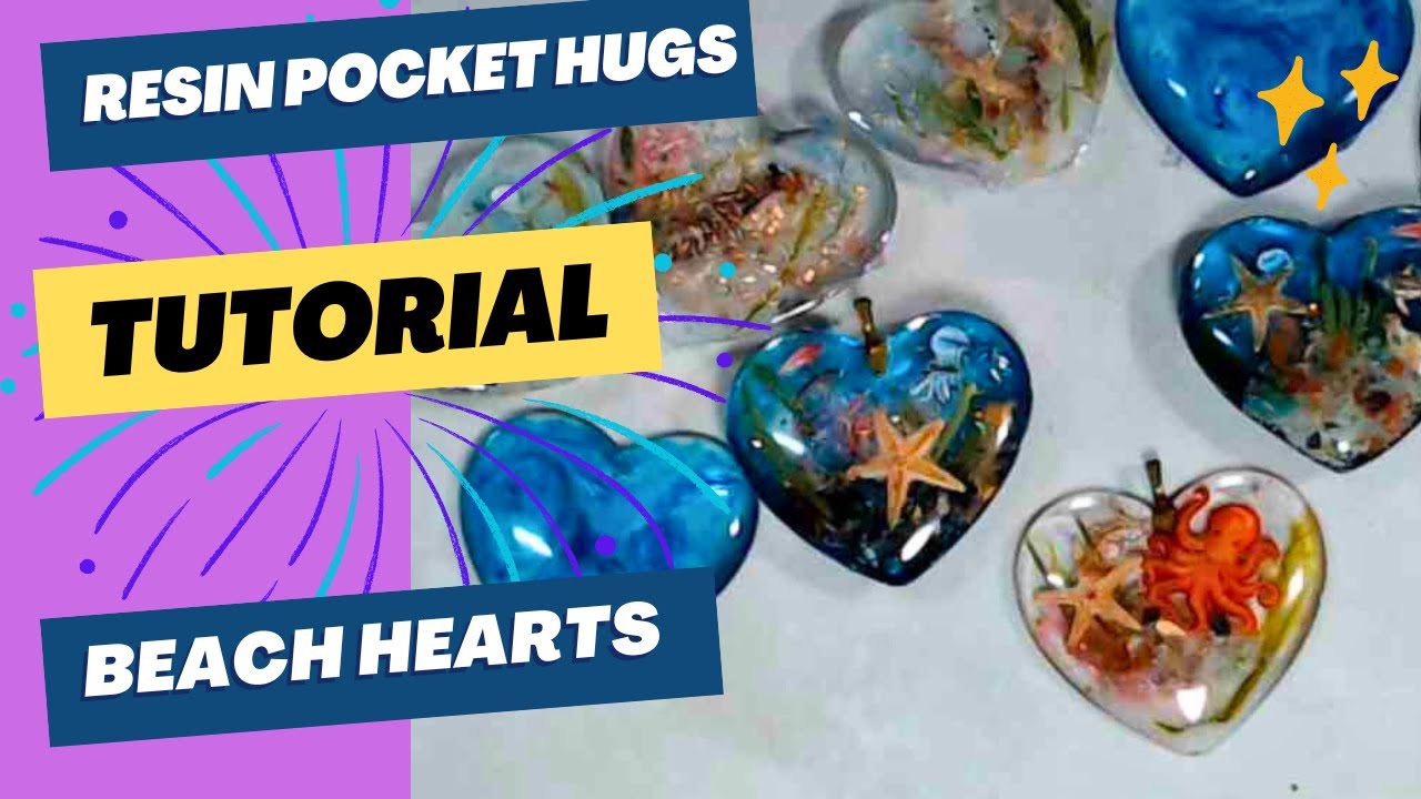 37- AMAZING RESIN OCEAN POCKET HEARTS TUTORIAL