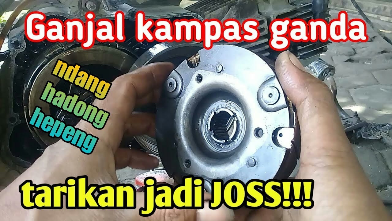 Mengatasi kampas kopling ganda yang aus, kantong kempes