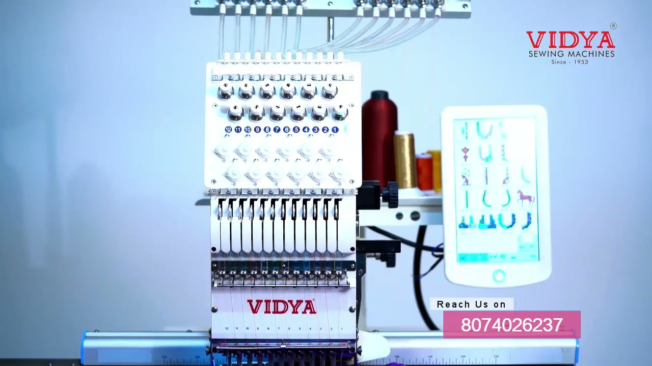 VIDYA COMPUTER EMBROIDERY MACHINE 320mmx500mm