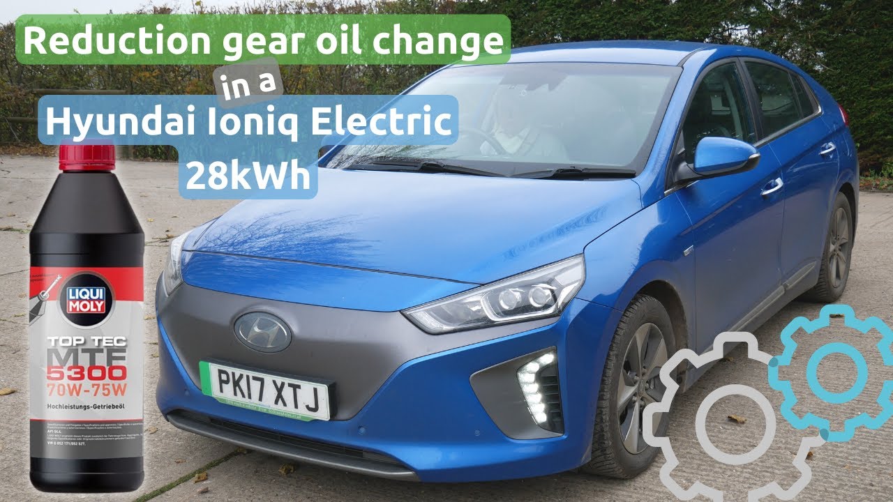 Как заменить масло в редукторе электромобиля Hyundai Ioniq Electric 28 кВт·ч (пробег 87 200 миль!)