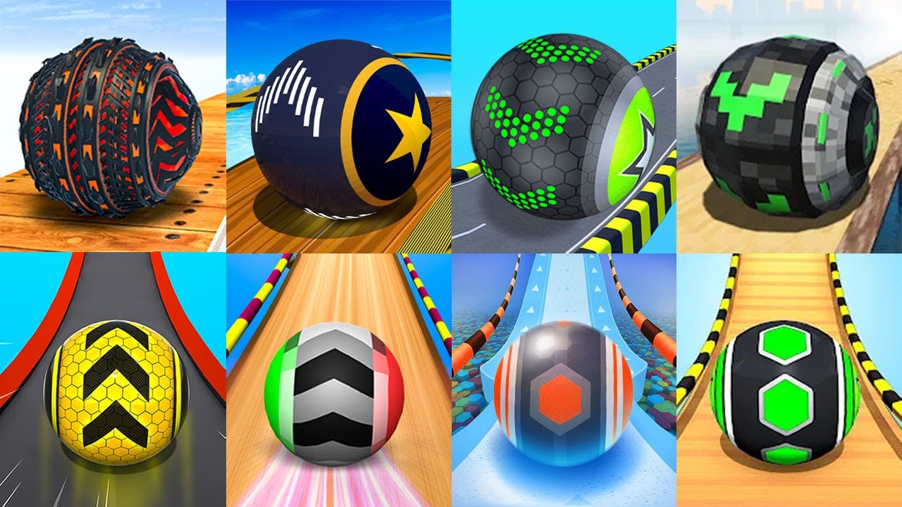 Going Balls VS GyroSphere Trials, Rollance Ball, Temple Rolling Ball,Action Balls,Space Rolling Ball