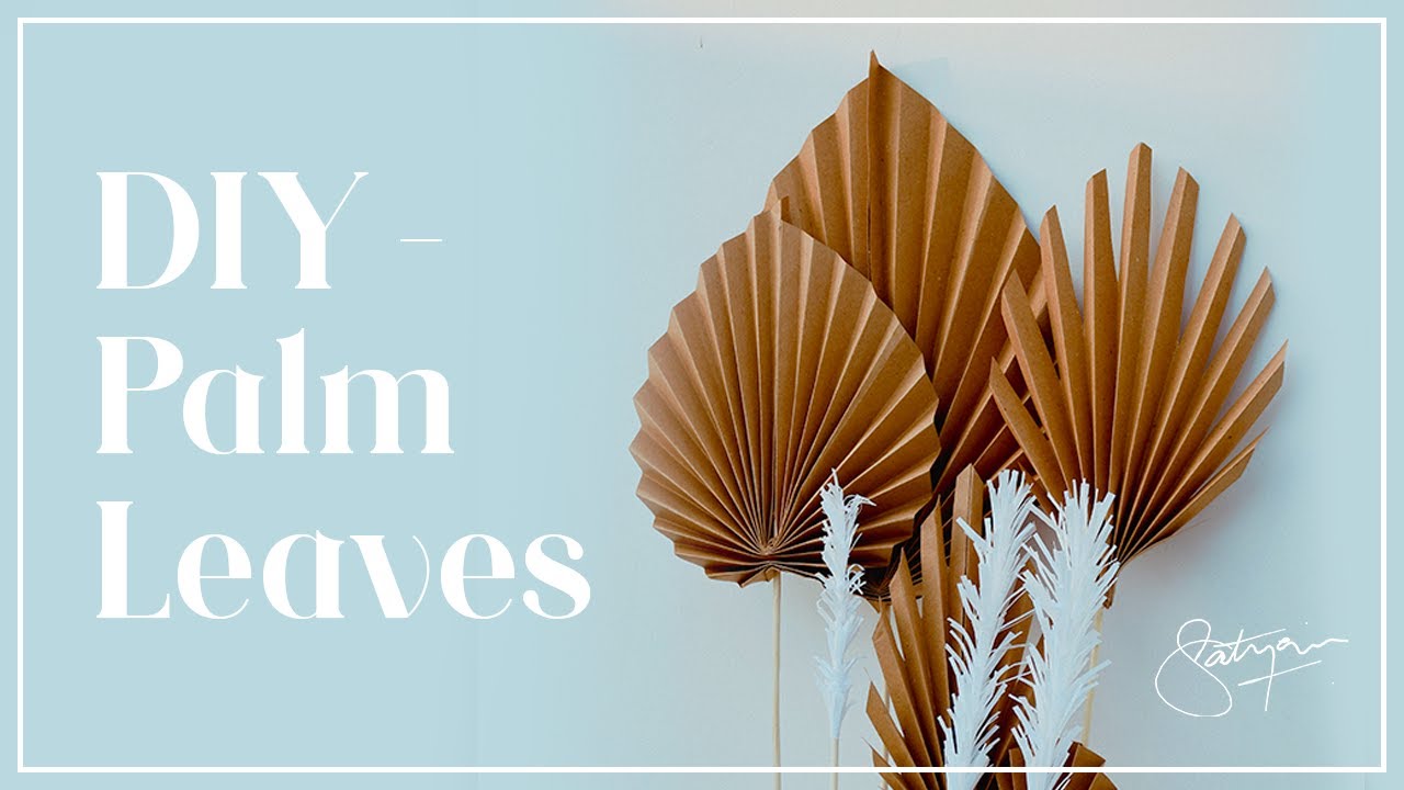 DIY - Palm Leaves & Pompous Grass Tutorial | Boho Room D&eacute;cor #RecreationWednesday Episode 3