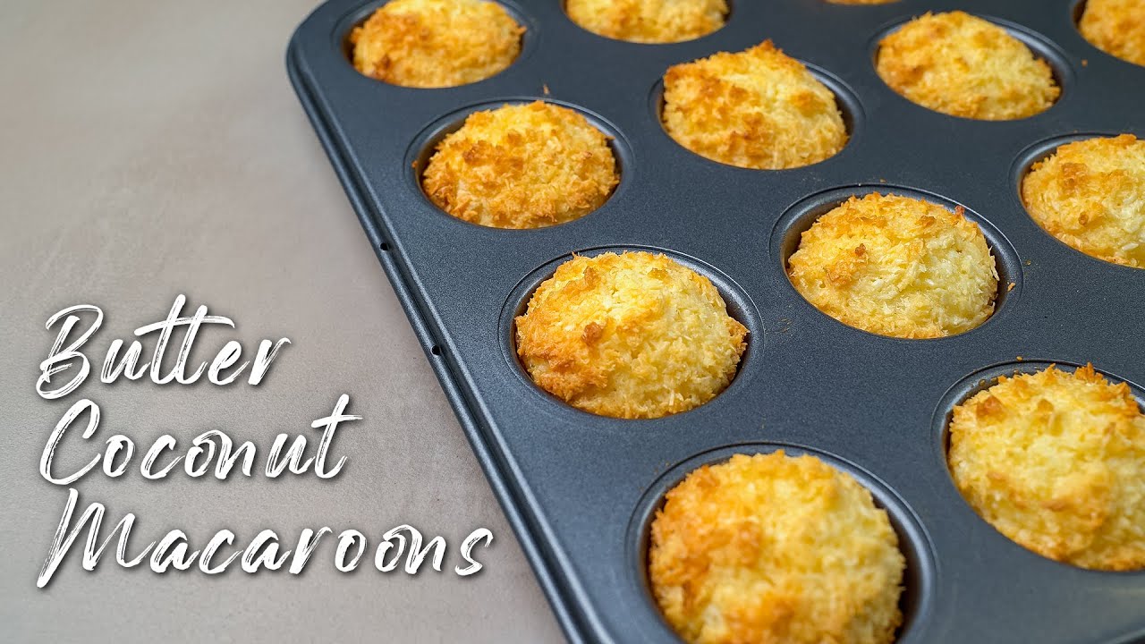 BUTTER COCONUT MACAROONS | Baking Simpol