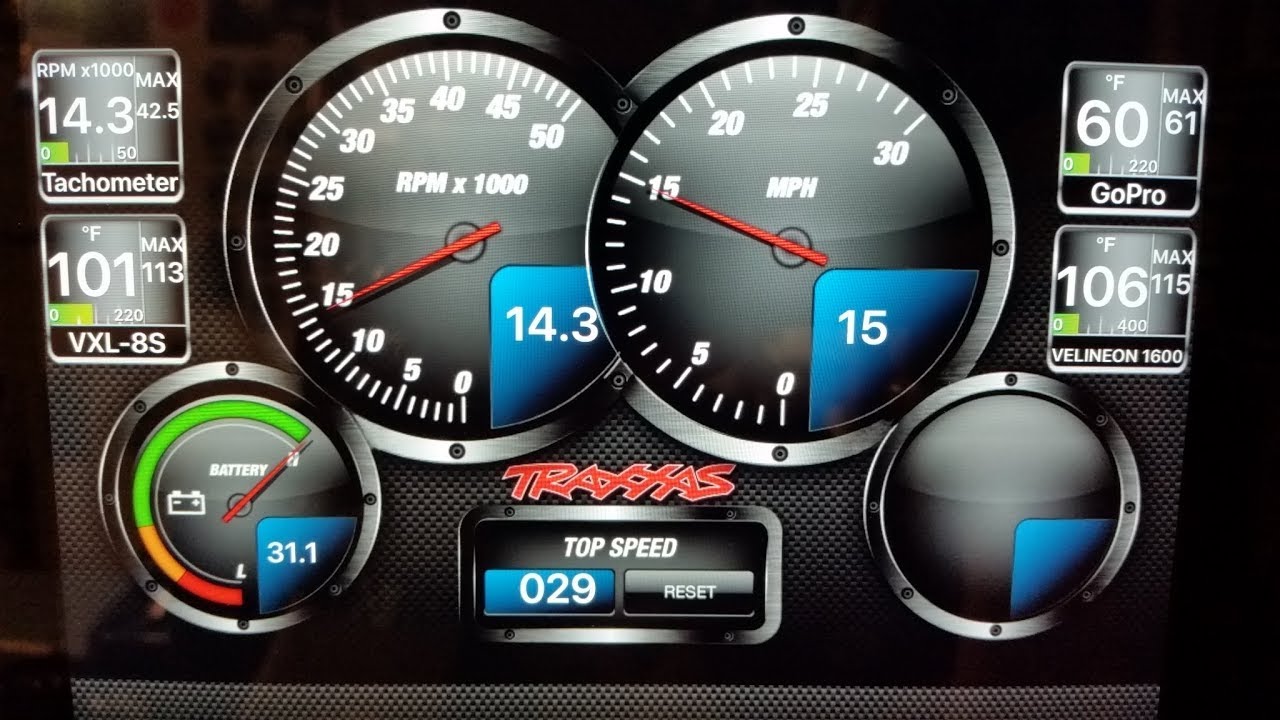 TRAXXAS 8S X-MAXX EPIC IN-DASH TELEMETRY...!!!
