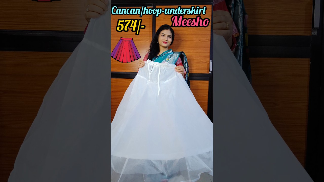 Cancan skirt🥰😍 #meesho #cancan #hoopskirt #lehenga #reviewerpj #skirt #underskirt