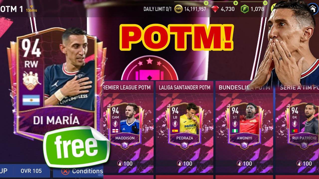 HOW TO GET LAST 94 POTM PLAYERS FOR FREE! POTM TOURNAMENT IN FIFA MOBILE 22!