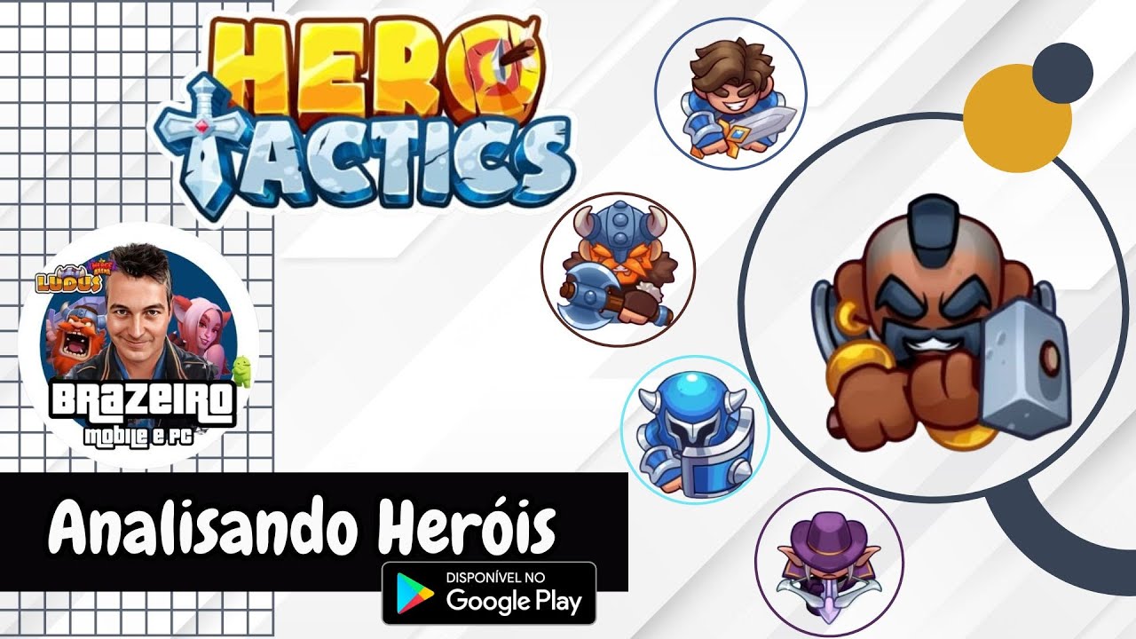⚔ Hero Tactics: Análisando Heróis e Dicas #RPG de Tabuleiro - Gameplay de #android #herotactics