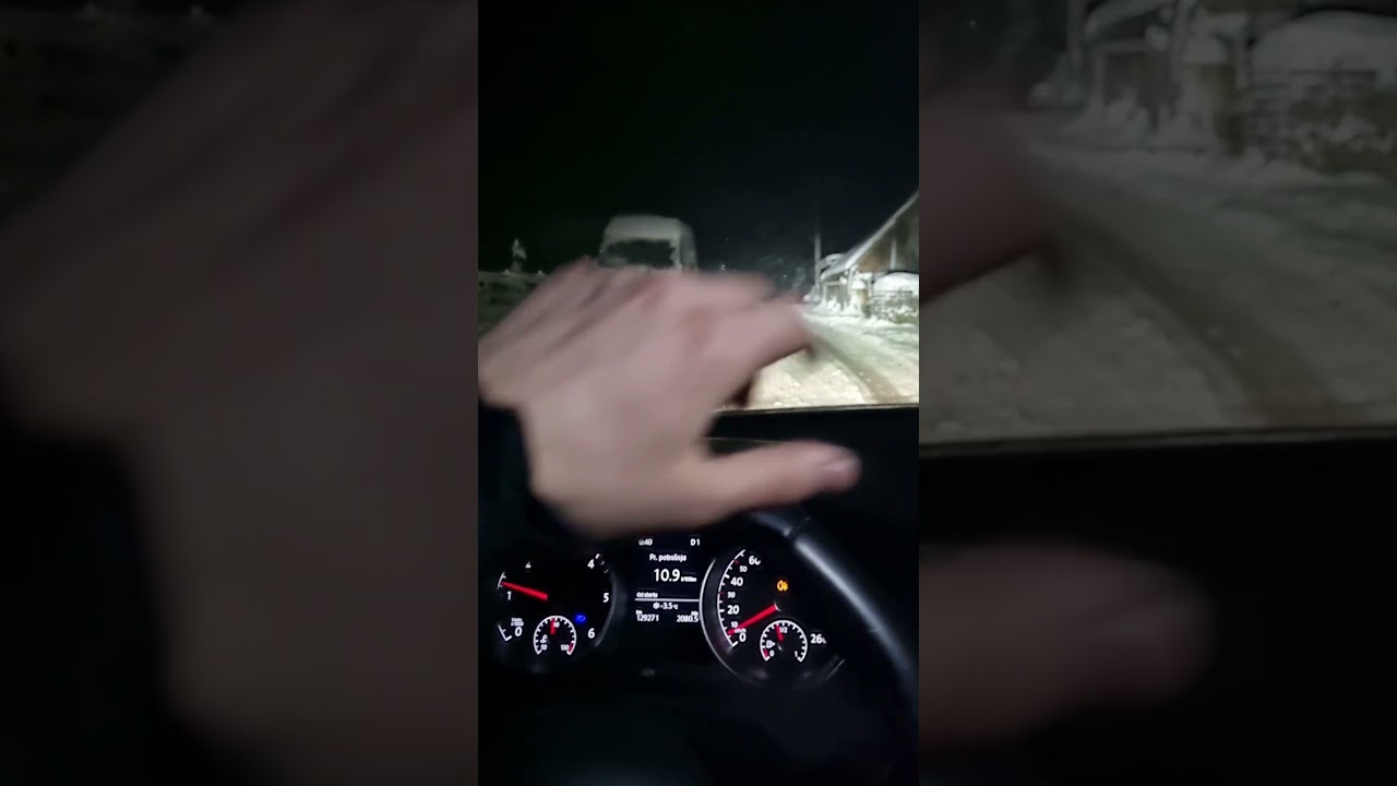 Test Golf 7 4Motion DSG uspon led snijeg #golf74motiondsg