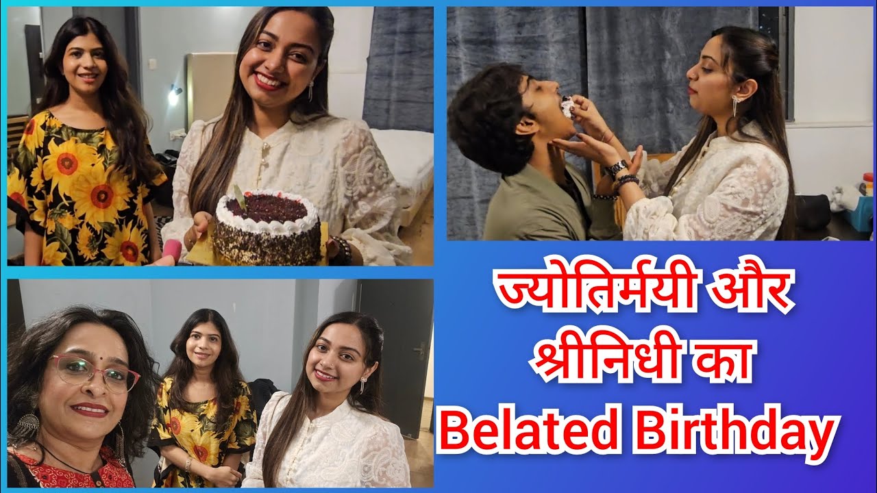 Indian Idol 16 के ज्योतिर्मयी और श्रीनिधी का फिल्मी खिचड़ी के साथ  Belated Birthday celebration.