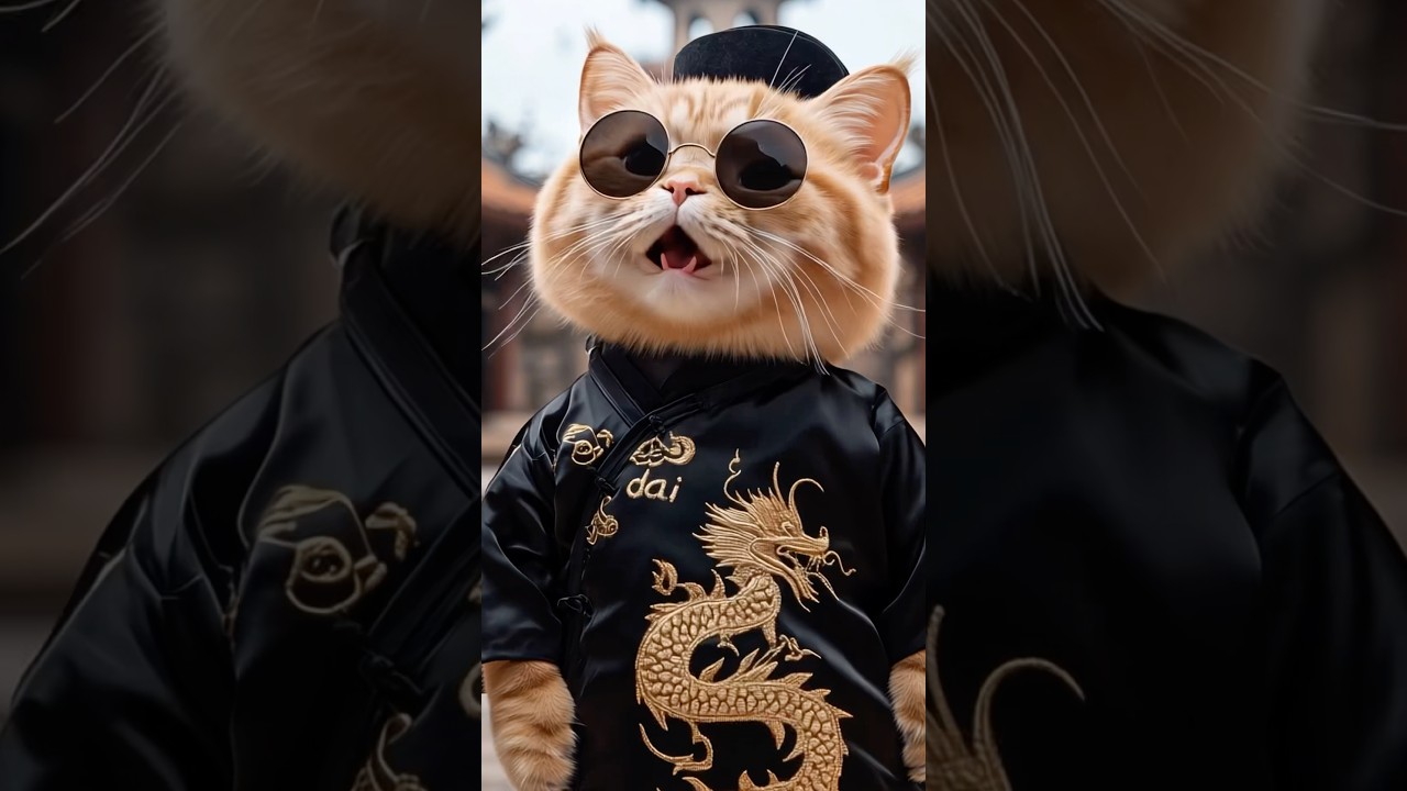 Bac Bling trend but it&rsquo;s a Cat and It slay #bacbling #hoaminzy #xuanhinh #cat #funny