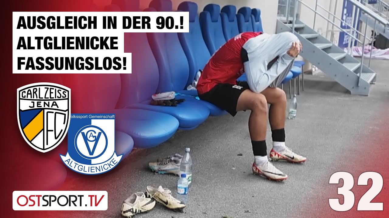 Ausgleich in der 90.! Altglienicke fassungslos: CZ Jena - Altglienicke | Regionalliga Nordost