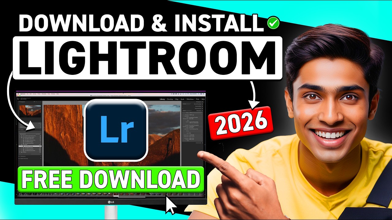 Как загрузить Adobe Lightroom БЕСПЛАТНО на ПК, MAC и НОУТБУК (2025)