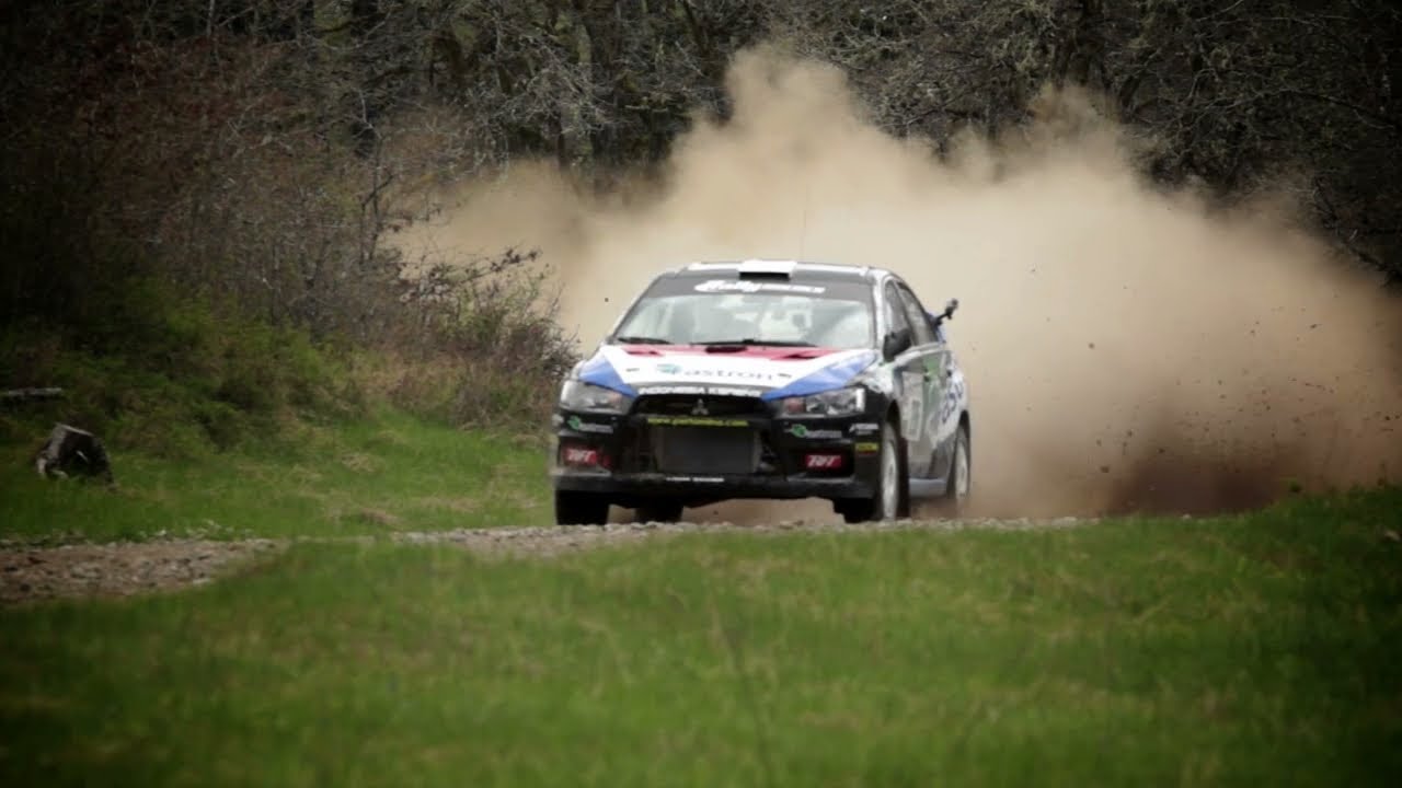 Mitsubishi Evo X Rally Test with Rifat Sungkar - Oregon Trail Rally 2013