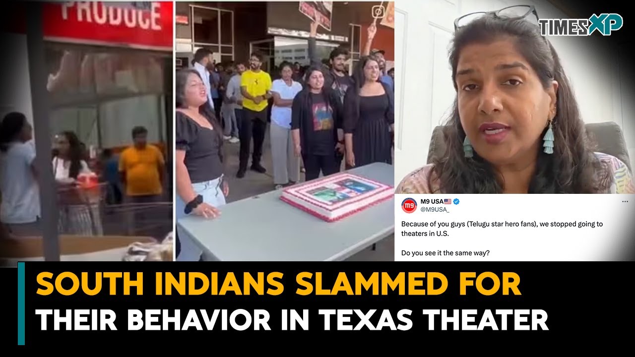 Indian in the US slams South Indians  for Their Behavior in Texas Theater