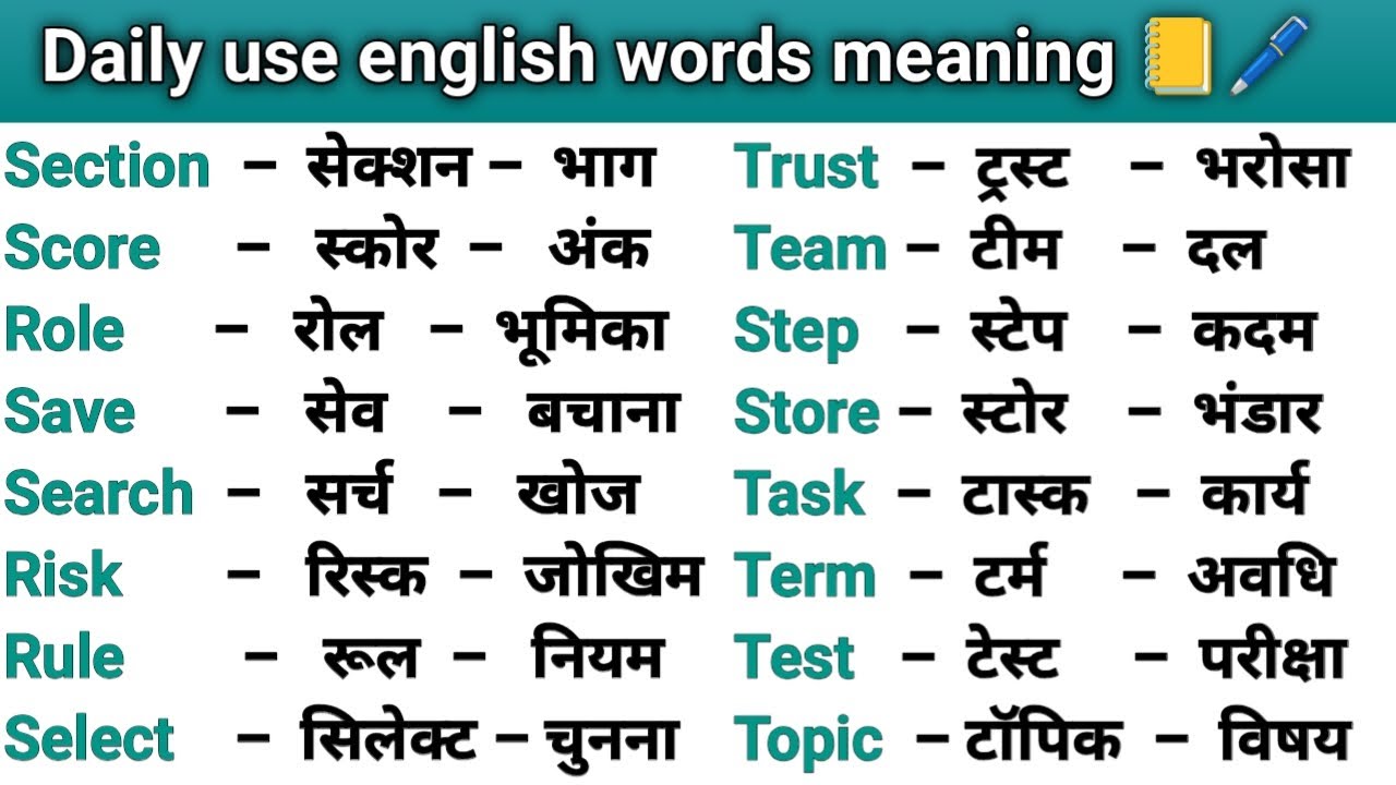 Basic English word meaning | Vocabulary Words | Word meaning