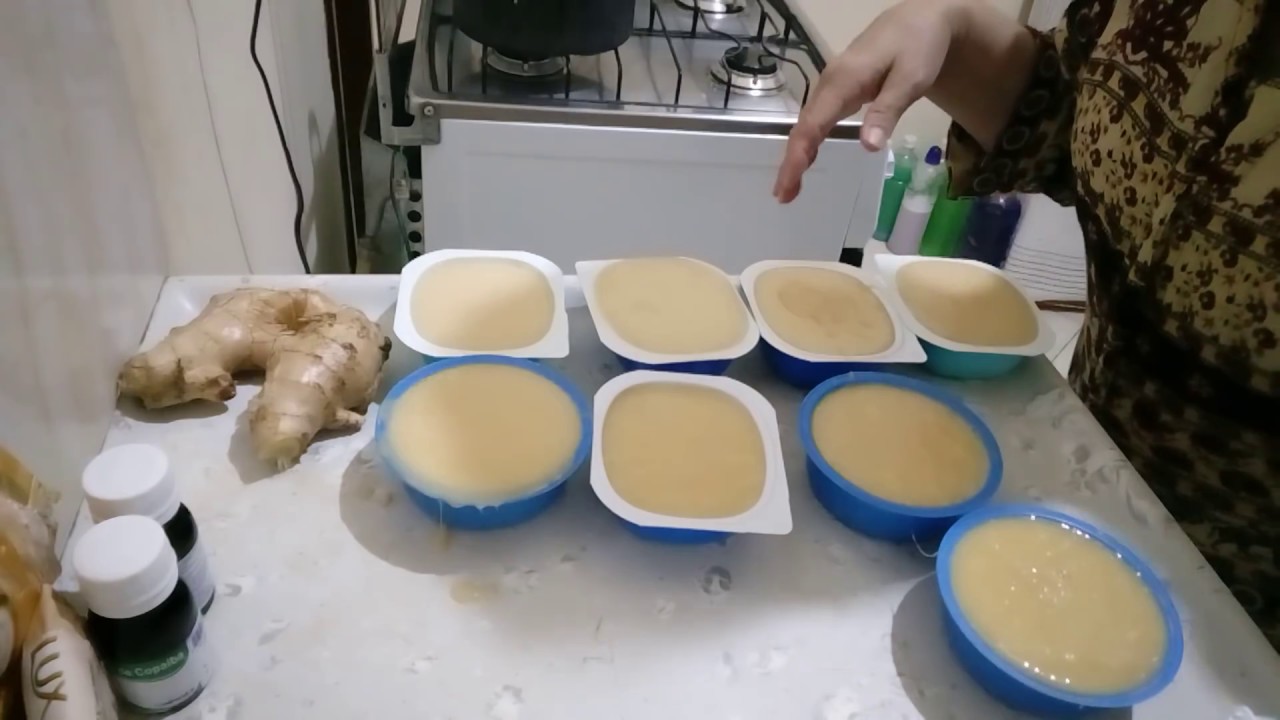 Como fazer sabonete caseiro de gengibre