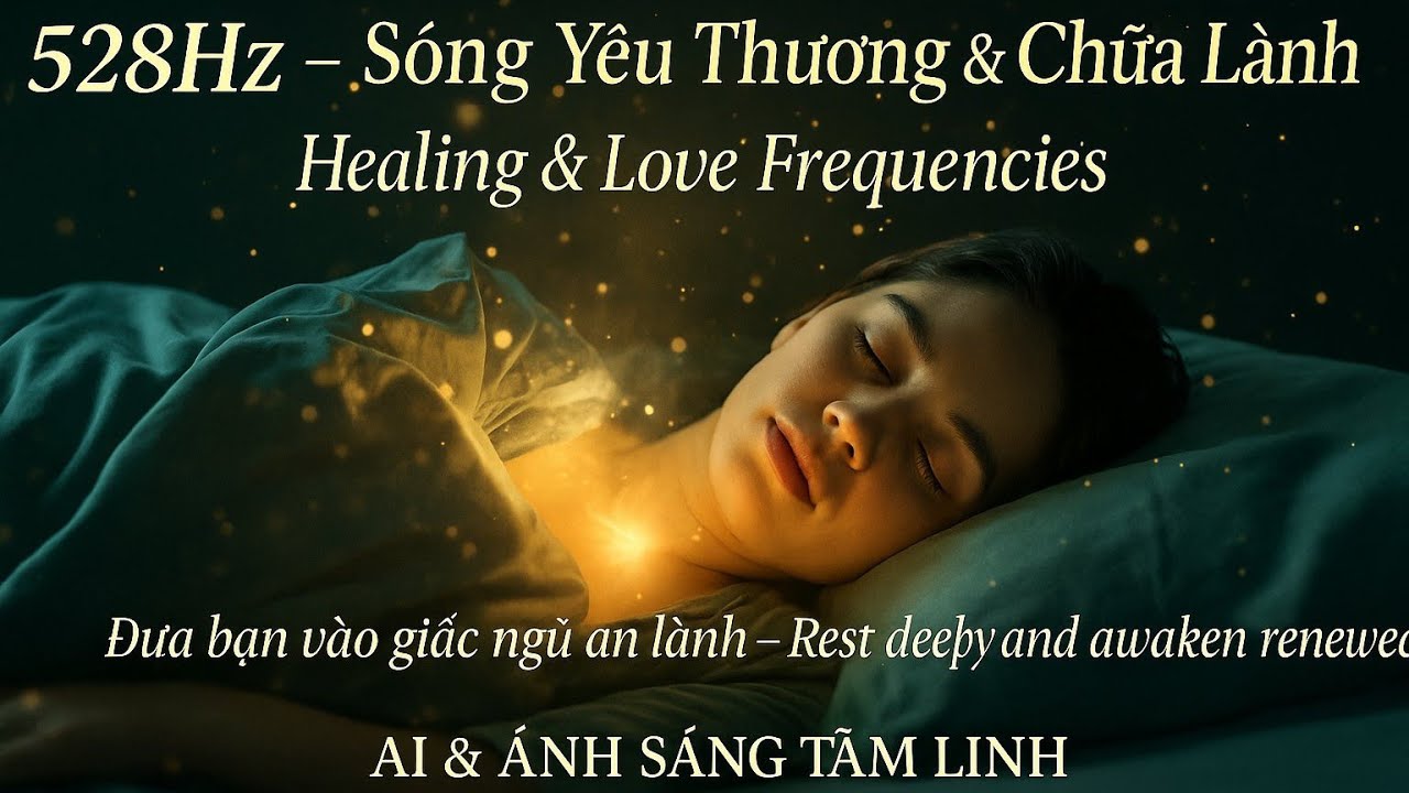 528Hz – Sóng Yêu Thương Chữa Lành | Hồi Phục Năng Lượng & Giấc Ngủ An Lành 🌙 Sleep Healing Music