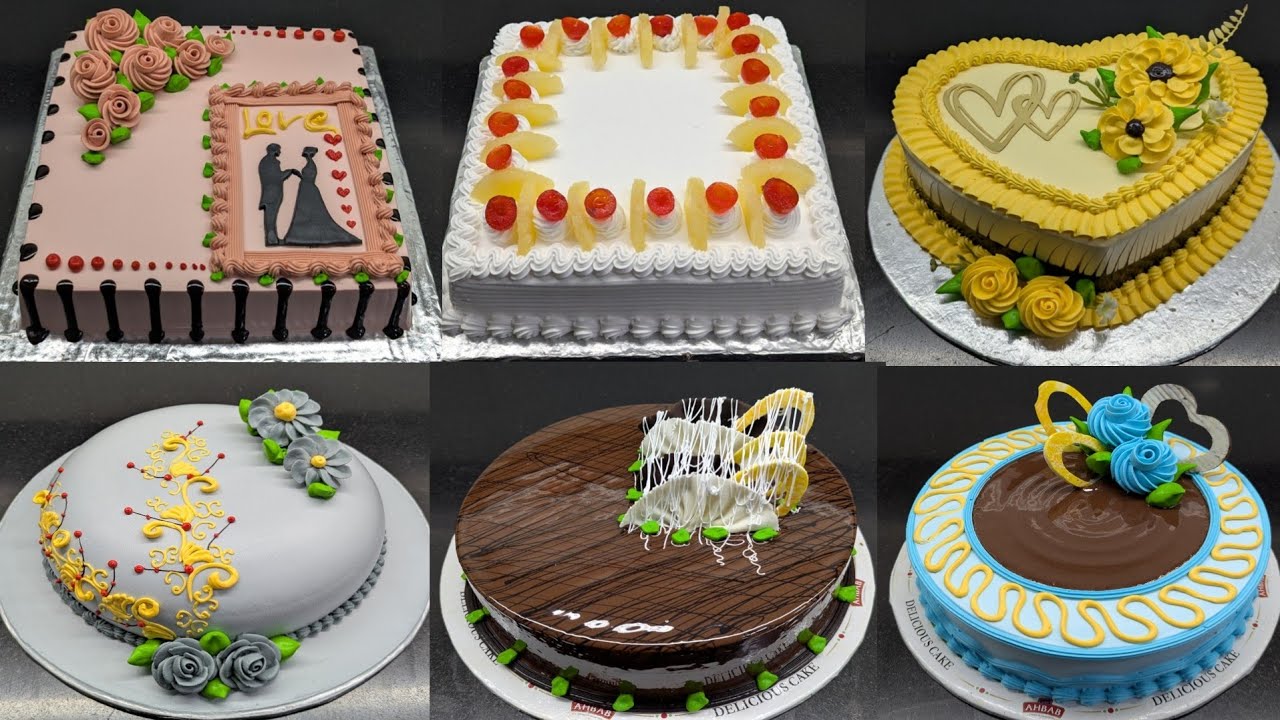 Square Shape Cake Happy Birthday New Cake Video Beautiful cake Designing New Video Dil Shape Cake
