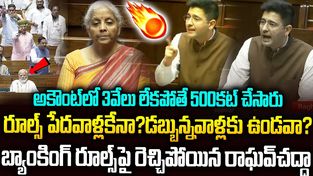 ప్రశ్నలతో పార్లమెంట్‌ను వణికించిన రాఘవ్ చద్దా🔥🔥 #raghavchadha About Banking System #aamaadmiparty