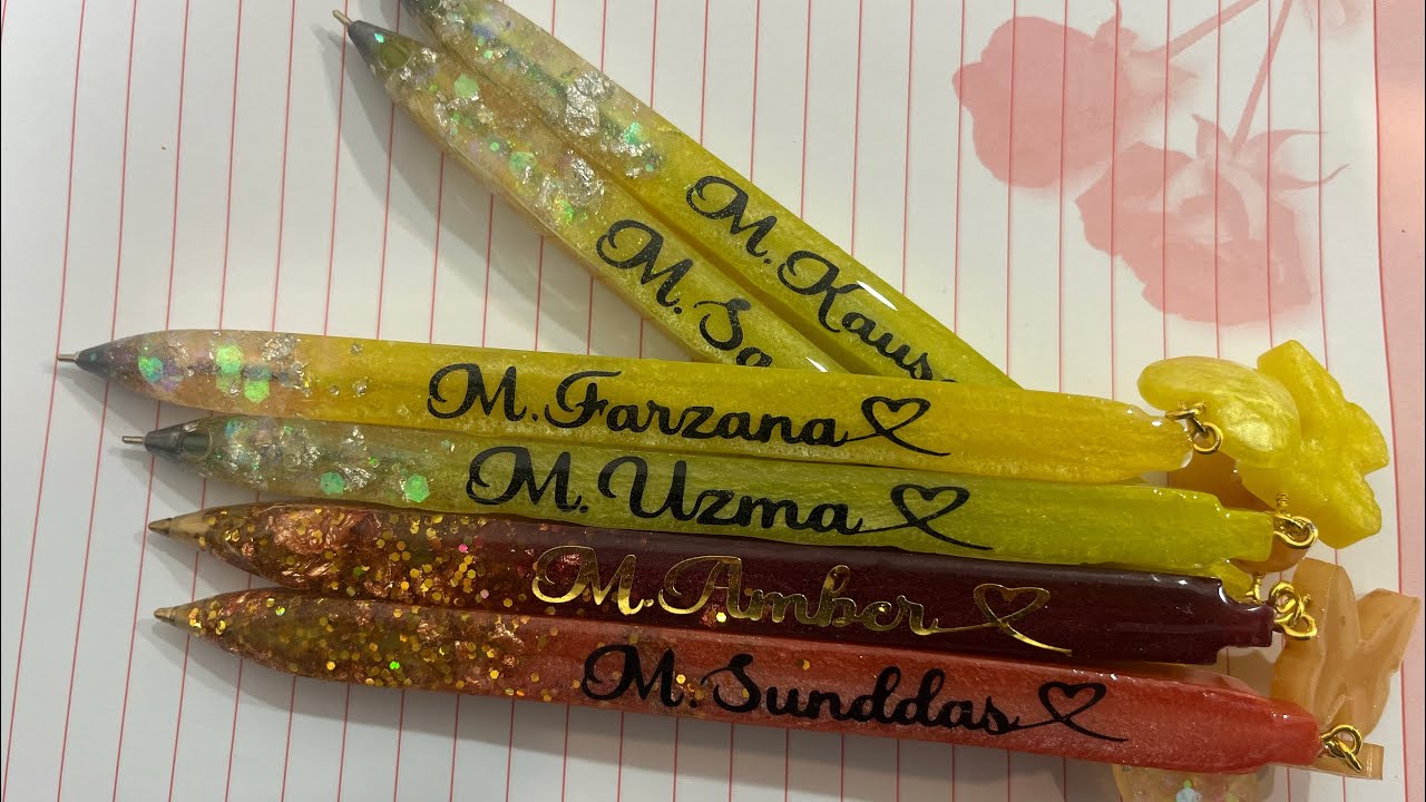 “Handmade Resin Pencils Making Process | Aesthetic & Satisfying Craft”