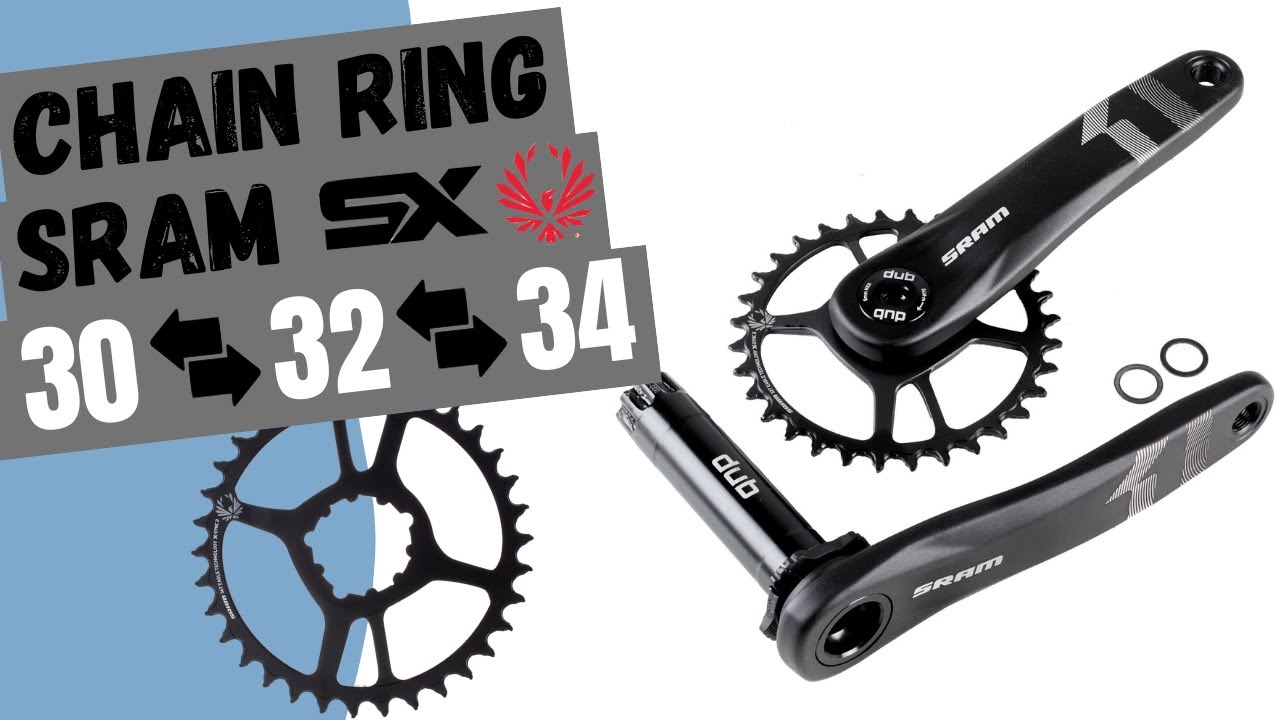 SRAM Chainring Replacement - 30t to 32t to 34t to 36t